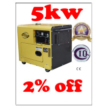 5kw Einzelzylinder Silent Diesel Generator BV SGS ISO CE